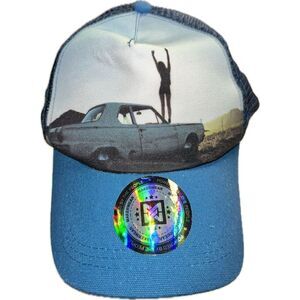 Makerwear Powered By the People Blue Ford Fairlane Mesh Trucker Cap Snapback Hat